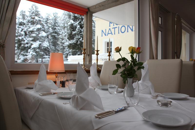 Hotel National By Mountain Hotels Давос Ресторан фото